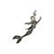 12 Pack: Charmalong™ Antique Silver Plated Mermaid Charm by Bead Landing™